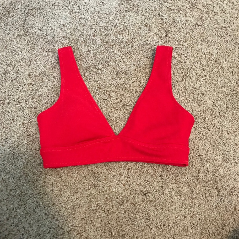 Red bikini top